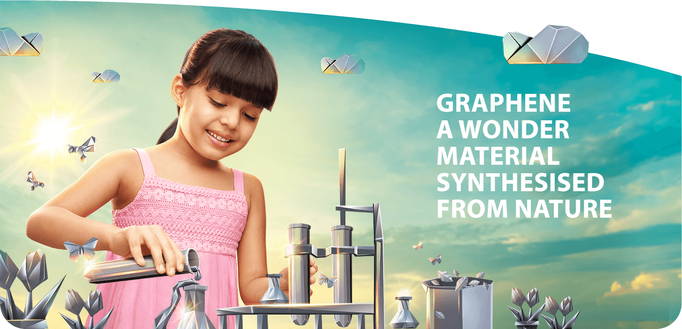 Child building a steel city in Tata Steel 'By-Products That Never Go Waste' scene