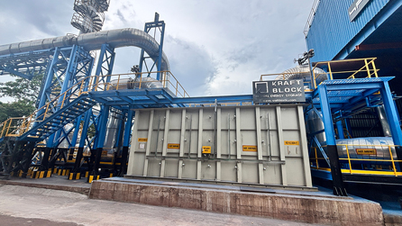 Tata Steel Kraftblock thermal energy storage unit, Jamshedpur